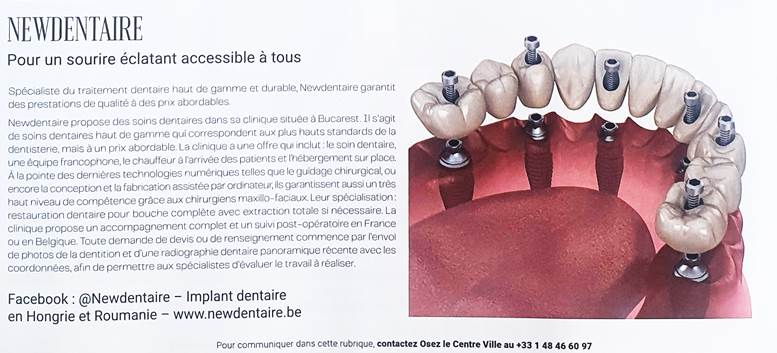 Article Elle Belgique Newdentaire