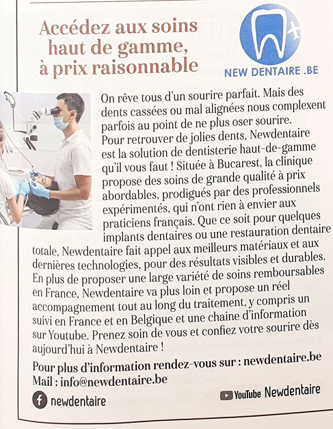 Newdentaire soins dentaires haut de gamme a prix raisonnable