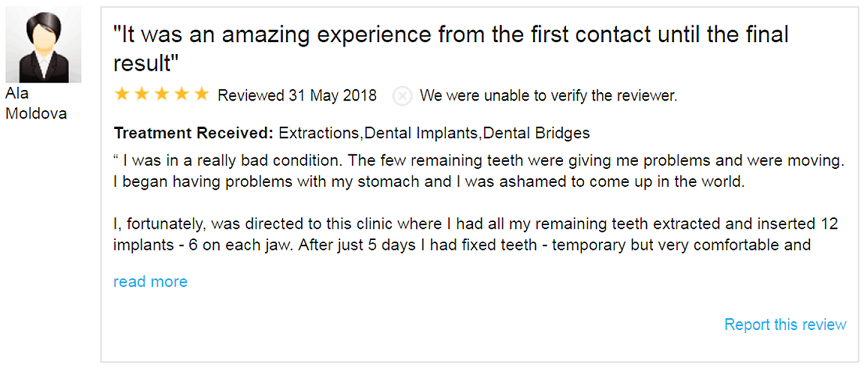 Témoignage Patient Anglais Clinique de Moldavie par What Clinic 1